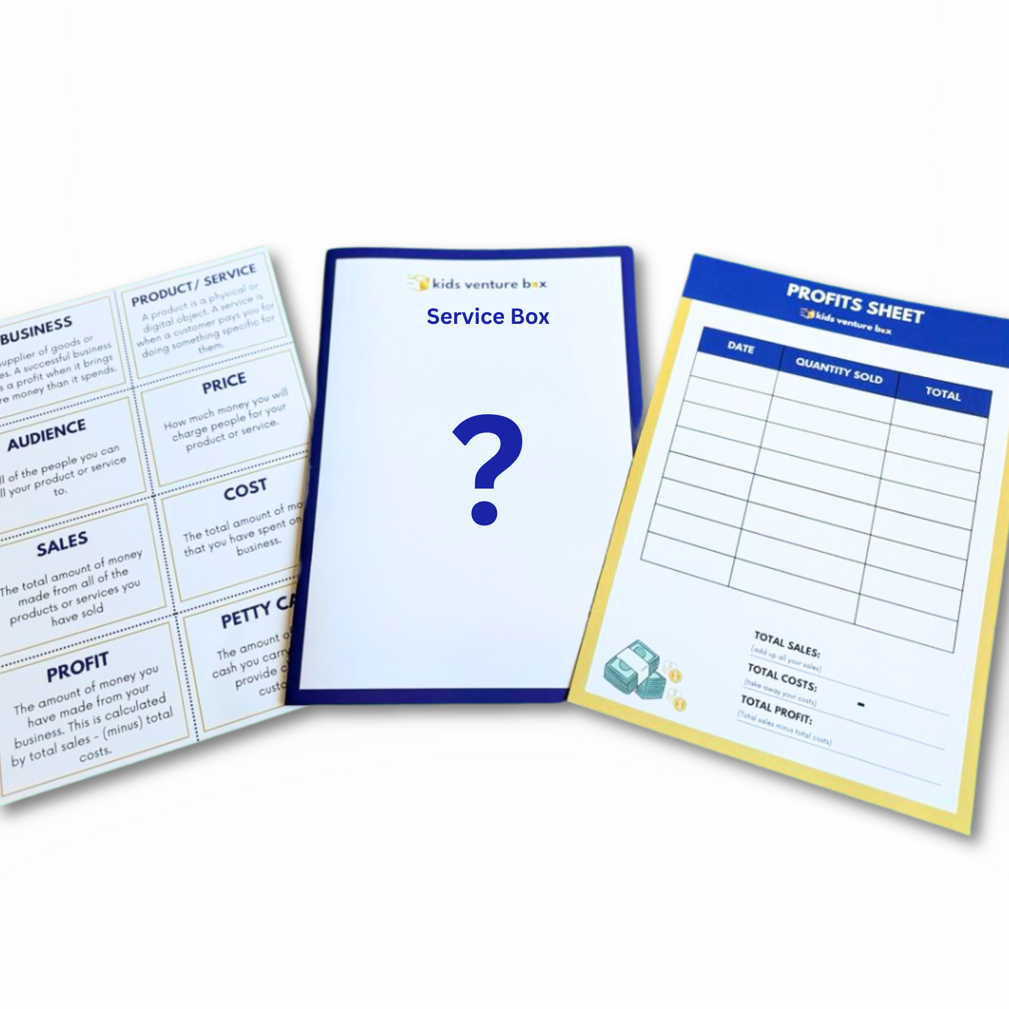 Kids venture box service business box activity sheets